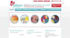 Desktop Screenshot of pediatres-du-monde.org